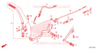 SOSTEGNO PRINCIPALE/PEDALE FRENO per Honda XR 150 2016