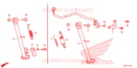 SOSTEGNO PRINCIPALE/PEDALE FRENO per Honda XR 150 2016
