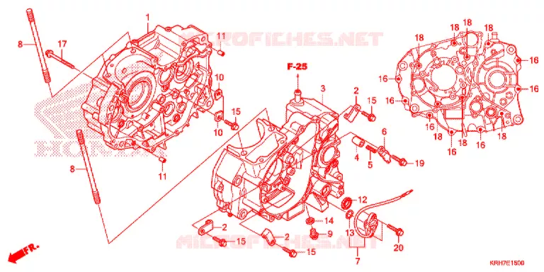 CASSA MANOVELLA/POMPA OLIO Honda MOTO 150 XR 2016  XR150LEKE