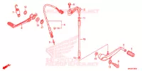 SOSTEGNO PRINCIPALE/PEDALE FRENO per Honda CBR 1000 SP ABS REPSOL 2015