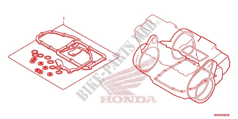 CORREDO B GUARNIZIONE per Honda CBR 1000 RR SP ABS TRICOLOUR 2015