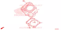 CILINDRO per Honda CRF 250 L RED 2015