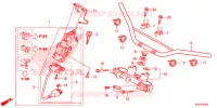 CONDOTTO MANIGLIA/PONTE SOPRA (2) per Honda CRF 250 L RED 2015
