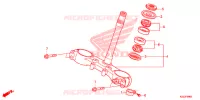 GAMBA STERZO/PONTE SOPRA per Honda CRF 250 L RED 2015