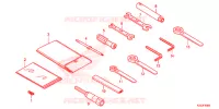 UTENSILI/SCATOLA BATTERIA per Honda CRF 250 L RED 2015