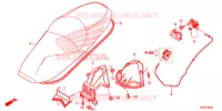 SEDILE SINGOLO(2) per Honda FORZA 125 ABS 2015