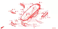COPERTURA CORPO/SCATOLA BAGAGLI/ PORTATORE BAGAGLI per Honda FORZA 125 ABS 2015