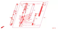 FORCELLA ANTERIORE per Honda FORZA 125 ABS 2015