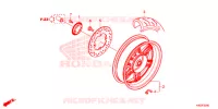 RUOTA POSTERIORE per Honda FORZA 125 ABS 2015