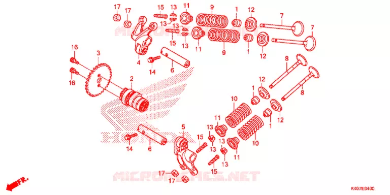 ALBERO A CAMME/VALVOLA Honda SCOOTER 125 FORZA 2015  NSS125ADF