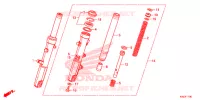 FORCELLA ANTERIORE per Honda FORZA 125 2015
