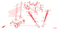 ALBERO A CAMME/VALVOLA per Honda FOURTRAX 420 RANCHER 4X4 DCT IRS 2015