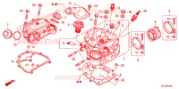 CILINDRO/TESTATA per Honda FOURTRAX 420 RANCHER 4X4 DCT IRS 2015