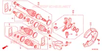 GIUNTO ANTERIORE/ALBERO AVVIAMENTO ANT. per Honda FOURTRAX 420 RANCHER 4X4 DCT IRS 2015