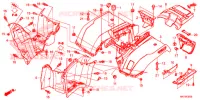 PARAFANGO POSTERIORE per Honda FOURTRAX 420 RANCHER 4X4 DCT IRS 2015