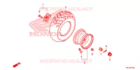 RUOTA POSTERIORE per Honda FOURTRAX 420 RANCHER 4X4 DCT IRS 2015