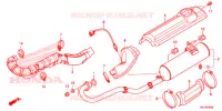 SMORZATORE SCARICO(2) per Honda FOURTRAX 420 RANCHER 4X4 DCT IRS 2015