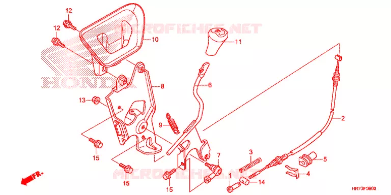 LEVA CAMBIO Honda ATV 420 FOURTRAX 2015  TRX420FA5F