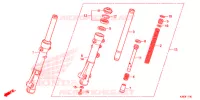FORCELLA ANTERIORE per Honda PCX 150 EX 2015