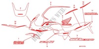 EMBLEMA/STRISCIA (CB1300SA ED,F,7E) per Honda CB 1300 ABS, TETE DE FOURCHE 2011