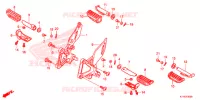 GRADINO/BRACCIO A TIRO/ PEDALE CAMBIO per Honda CBR 125 BLANC 2016