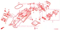 PARAFANGO POSTERIORE per Honda CBR 125 BLANC 2016