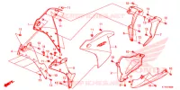 RIPARO SOTTO  per Honda CBR 125 BLANC 2016