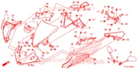 RIPARO SUPERIORE per Honda CBR 125 BLANC 2016