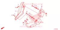 SMORZATORE SCARICO(2) per Honda CBR 125 BLANC 2016
