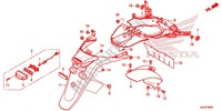PARAFANGO POSTERIORE per Honda SH 300 I ABS SPECIAL 4ED 2015