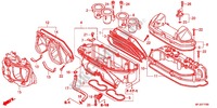 COPERTURA ANTERIORE/FILTRO ARIA per Honda CBR 600 R ABS VERMELHO 2012