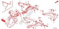 PARAFANGO POSTERIORE per Honda CBR 600 R ABS VERMELHO 2012