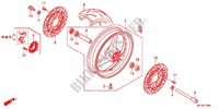 RUOTA ANTERIORE per Honda CBR 600 R ABS VERMELHO 2012