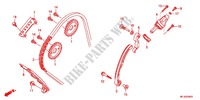 CATENA CAMMA/TENSIONE per Honda CBR 600 R ABS RED 2012