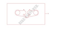 COPERCHIO PONTE SUP. per Honda CBR 600 R ABS RED 2012