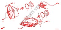 FARO ANTERIORE per Honda CBR 600 R ABS RED 2012