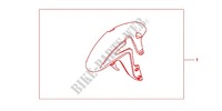 KIT PARAFANGO ANT. per Honda CBR 600 R ABS RED 2012