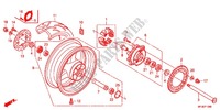 RUOTA POSTERIORE per Honda CBR 600 R ABS RED 2012