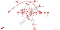 SOSTEGNO PRINCIPALE/PEDALE FRENO per Honda CBR 600 R ABS RED 2012