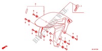 PARAFANGO ANTERIORE per Honda CBR 600 R ABS ROUGE 2012