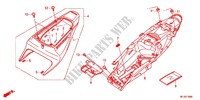 SEDILE/RIPARO POSTERIORE per Honda CBR 600 R ABS ROUGE 2012
