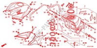 SERBATOIO COMBUSTIBILE per Honda CBR 600 R ABS ROUGE 2012