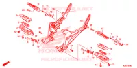 GRADINO/BRACCIO A TIRO/ PEDALE CAMBIO per Honda MSX 125 2015