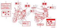 ETICHETTA CAUZIONE(1) per Honda VISION 110 2011