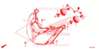 FARO ANTERIORE per Honda FORZA 300 2016