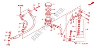 REAR BRAKE MASTERCYLINDER per Honda CBF 1000 F ABS 98HP 2011