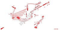 SOSTEGNO PRINCIPALE/PEDALE FRENO per Honda WAVE 110 front brake disk 2012
