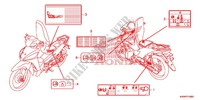 ETICHETTA CAUZIONE(1) per Honda WAVE 110 disque frein avant 2013