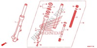 FORCELLA ANTERIORE per Honda WAVE 110 disque frein avant 2012