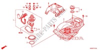SERBATOIO COMBUSTIBILE per Honda WAVE 110 disque frein avant 2012